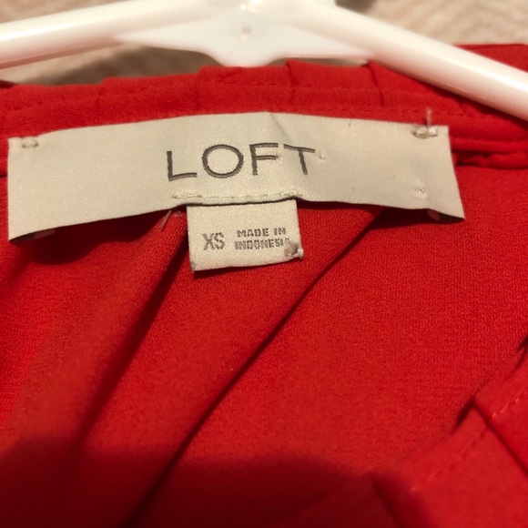 Loft Red Blouse - Picture 4 of 5